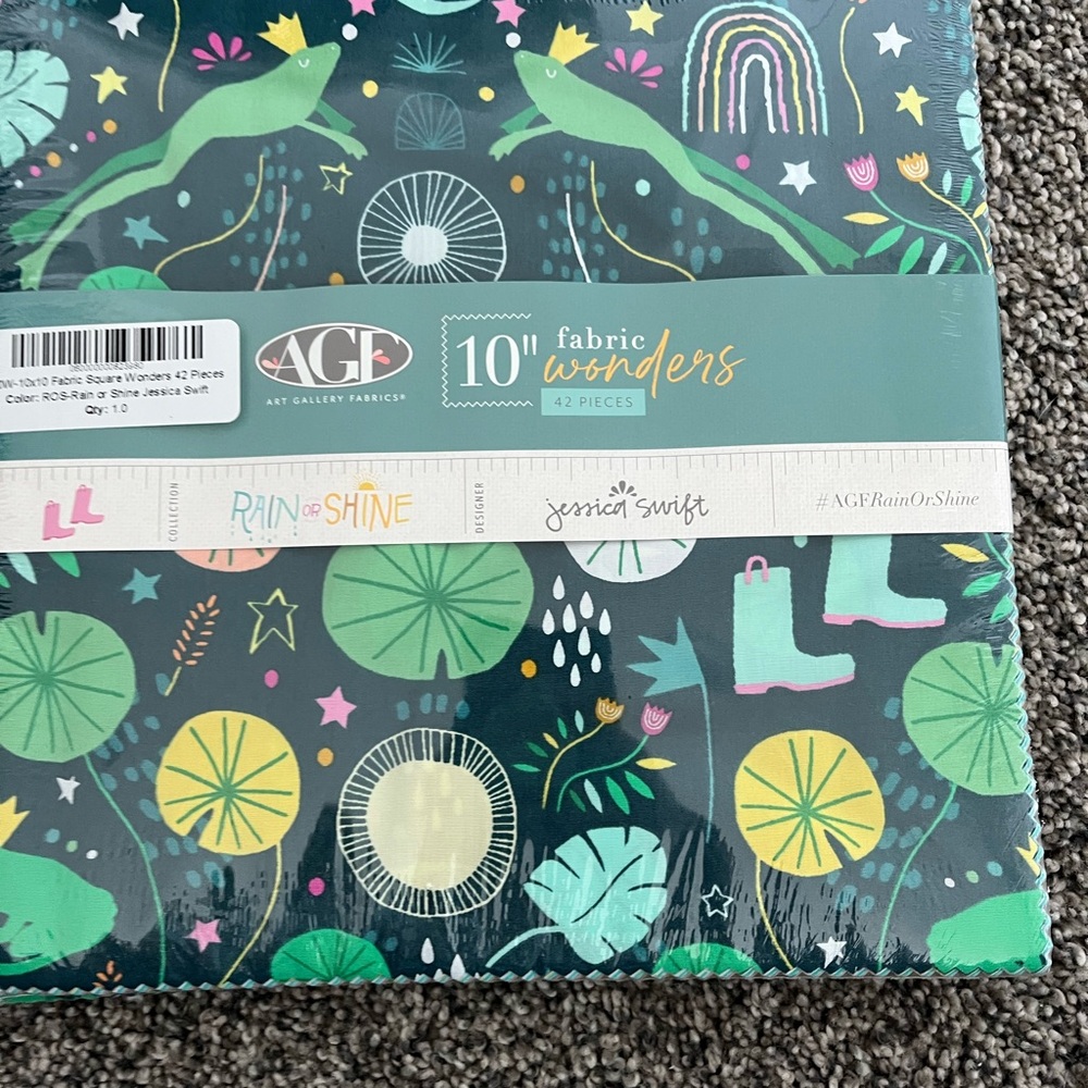 Rain or Shine Fabric Set - Green and Blue